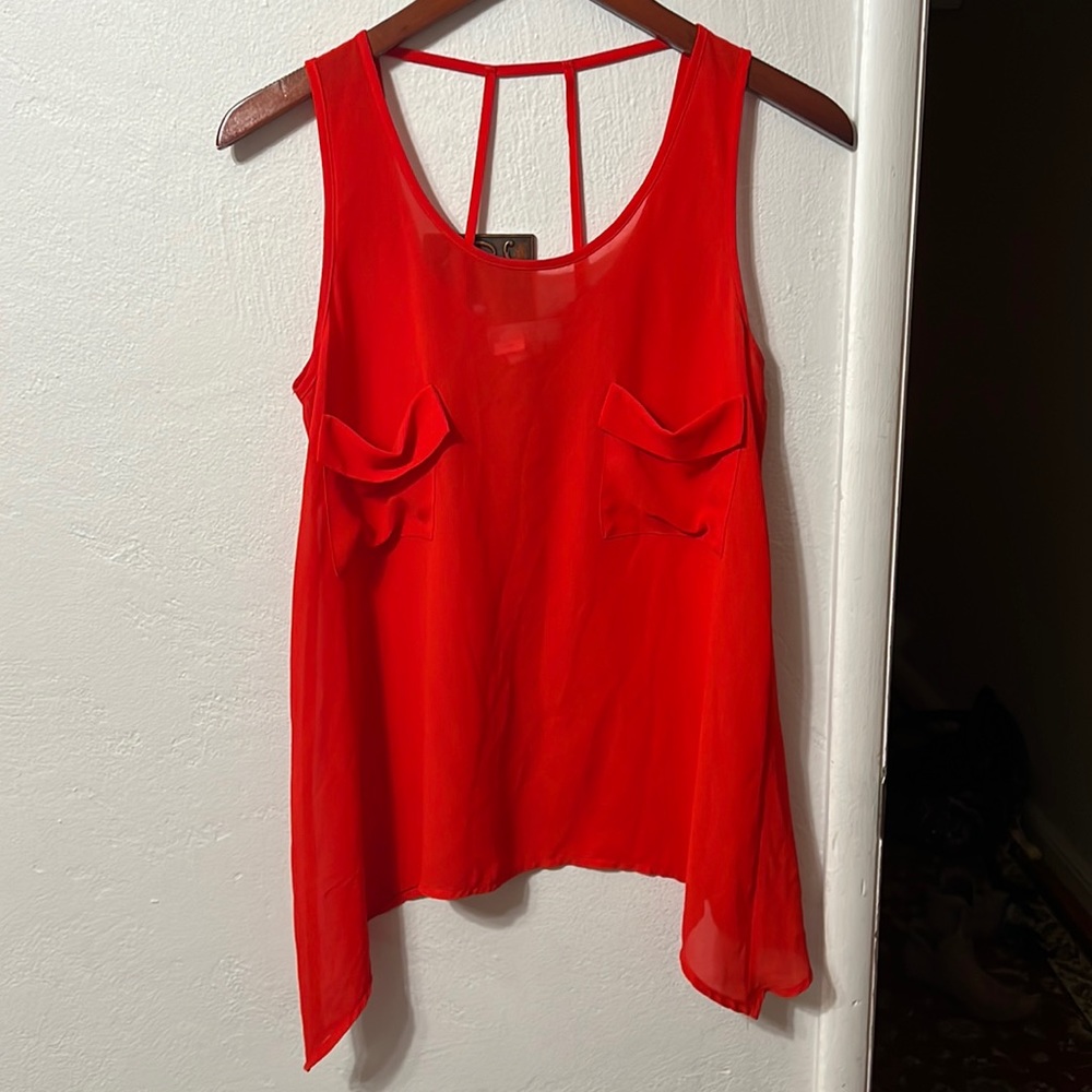 Red blouse